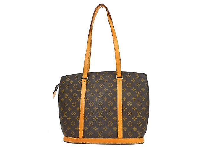 Borsa Louis Vuitton Babylone in Tela Monogram Marrone - vista 2