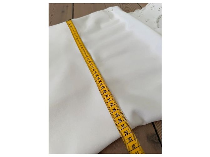 Diane von Furstenberg Vestido Blanco Bordado Caralyn - vista 14