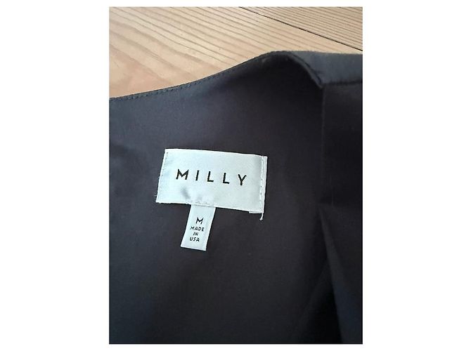 Milly Kleid V-Ausschnitt schwarz-weiß - Ansicht 11