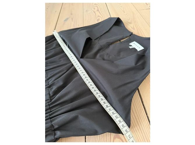 Milly Kleid V-Ausschnitt schwarz-weiß - Ansicht 12