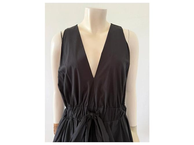 Milly Kleid V-Ausschnitt schwarz-weiß - Ansicht 7