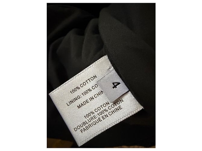 Proenza Schouler Vestido Algodón Negro Cold Shoulder - vista 9