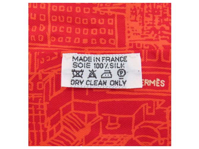 Hermès Hermes Twilly Schal aus roter Seide - Ansicht 5