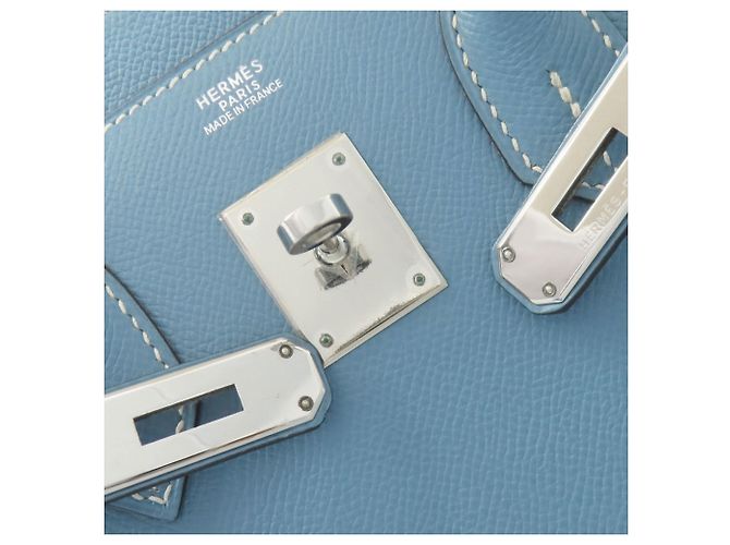 Hermès Borsa Hermes Birkin 30 in Blue Jean - vista 21