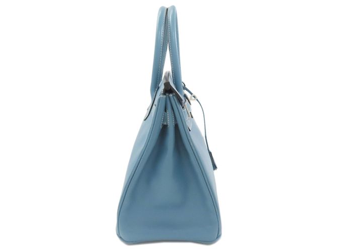Hermès Borsa Hermes Birkin 30 in Blue Jean - vista 3