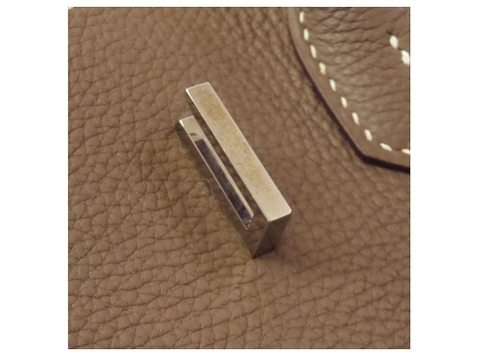 Hermès Borsa Hermes Birkin 30 in Etoupe Gray Taupe - vista 26