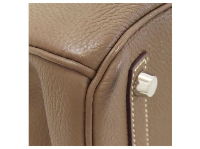 Hermès Borsa Hermes Birkin 30 in Etoupe Gray Taupe - vista 31