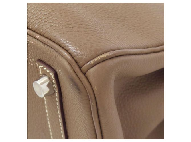 Hermès Borsa Hermes Birkin 30 in Etoupe Gray Taupe - vista 32