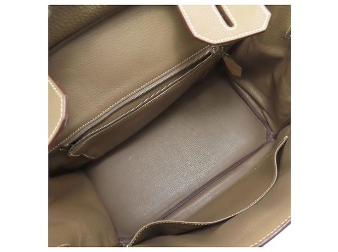 Hermès Borsa Hermes Birkin 30 in Etoupe Gray Taupe - vista 5