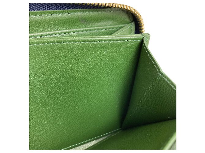 Louis Vuitton M82642 Coussin Zippy Wallet Blu Verde - vista 10