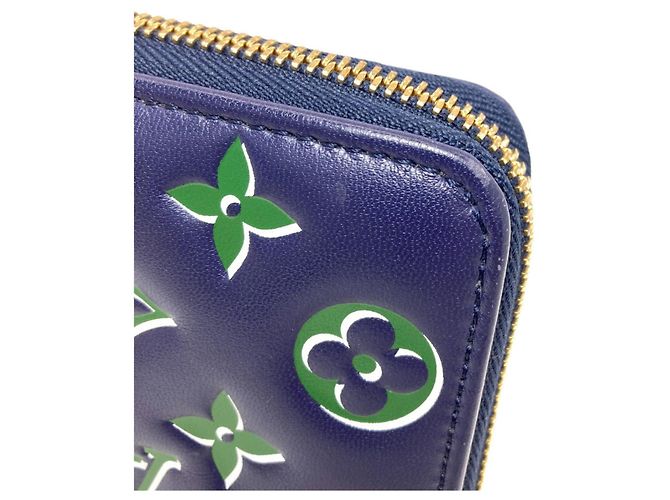 Louis Vuitton M82642 Coussin Zippy Wallet Blu Verde - vista 14