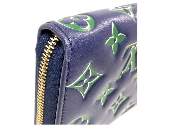Louis Vuitton M82642 Coussin Zippy Wallet Blu Verde - vista 17