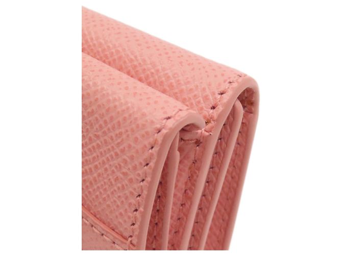 Cartera de doble pliegue Vara Ribbon Salvatore Ferragamo Rosa - vue 11