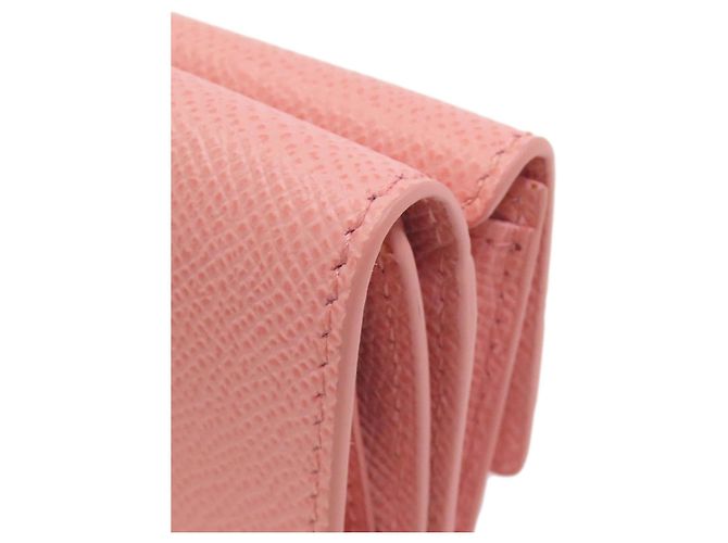 Cartera de doble pliegue Vara Ribbon Salvatore Ferragamo Rosa - vue 12