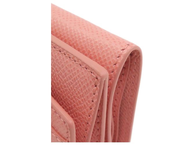 Cartera de doble pliegue Vara Ribbon Salvatore Ferragamo Rosa - vue 13