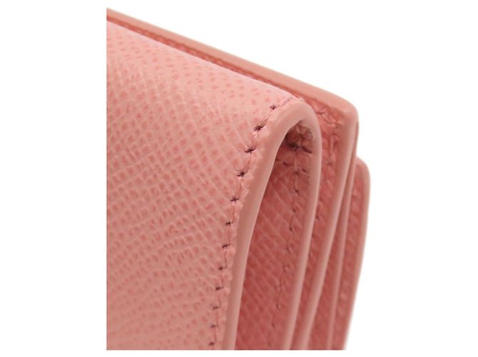 Cartera de doble pliegue Vara Ribbon Salvatore Ferragamo Rosa - vue 14