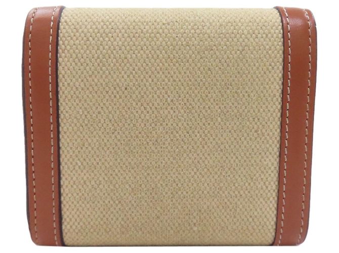 Céline Cartera pequeña con solapa Celine Triomphe Bi-fold Castaño - vista 2