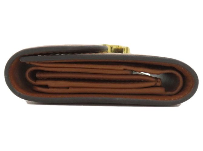 Céline Cartera pequeña con solapa Celine Triomphe Bi-fold Castaño - vista 3