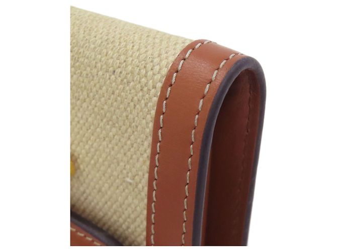 Céline Cartera pequeña con solapa Celine Triomphe Bi-fold Castaño - vista 30