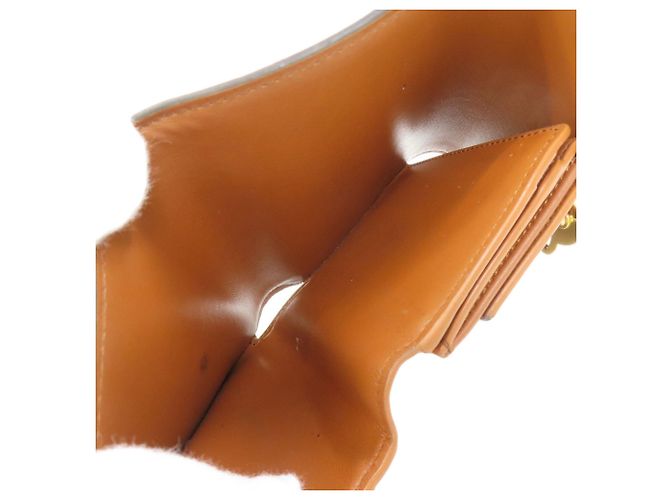 Céline Cartera pequeña con solapa Celine Triomphe Bi-fold Castaño - vista 6