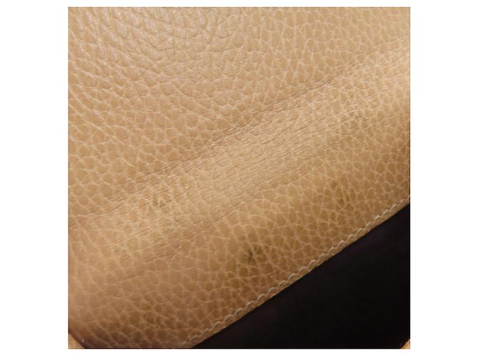 Cartera de cuero marrón de doble pliegue Gucci Castaño - vista 15