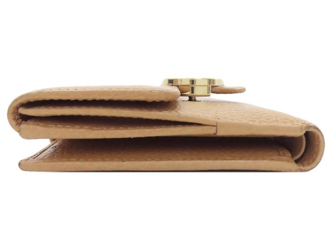 Cartera de cuero marrón de doble pliegue Gucci Castaño - vista 3