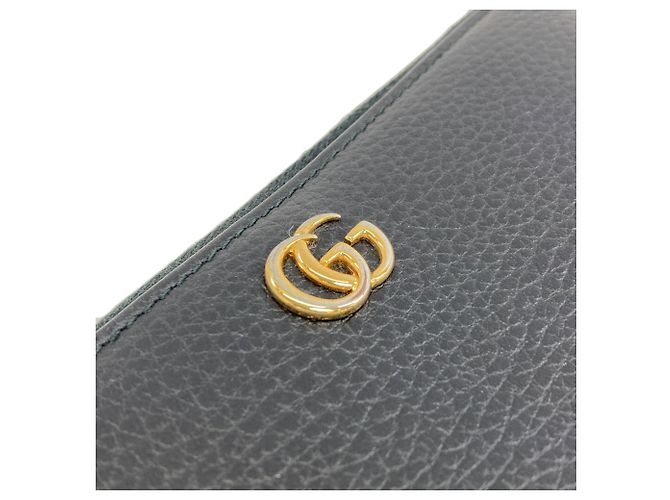 Marmont Cartera larga de piel de becerro Gucci Negro - vista 10
