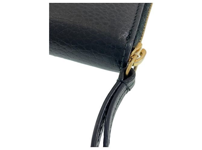 Marmont Cartera larga de piel de becerro Gucci Negro - vista 12