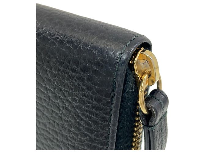 Marmont Cartera larga de piel de becerro Gucci Negro - vista 16