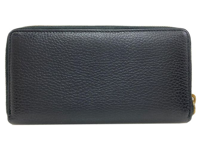 Marmont Cartera larga de piel de becerro Gucci Negro - vista 2