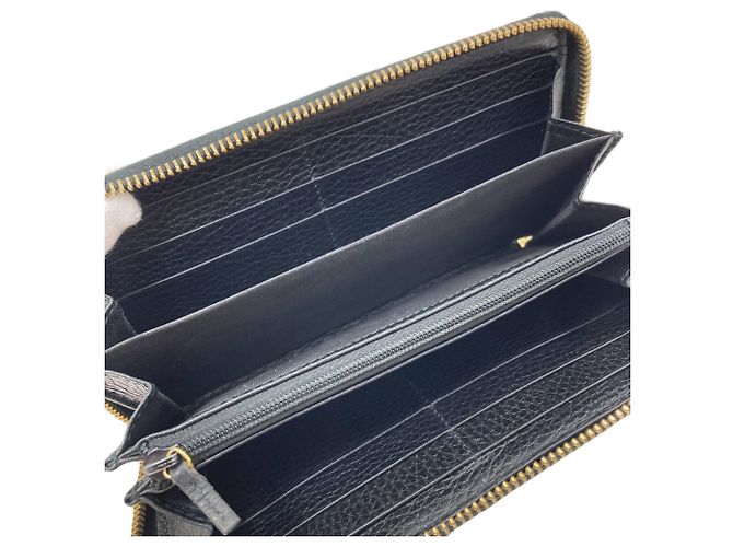 Marmont Cartera larga de piel de becerro Gucci Negro - vista 4