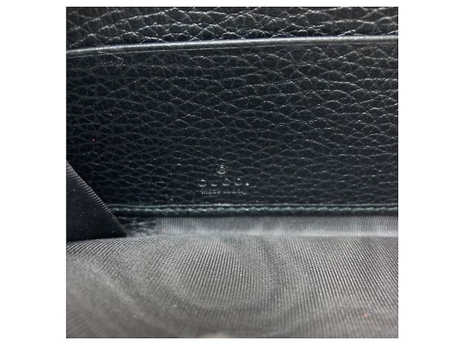 Marmont Cartera larga de piel de becerro Gucci Negro - vista 6