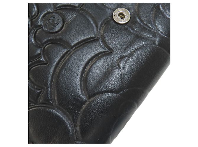 Chanel Camellia Long Wallet Schwarz - Ansicht 16