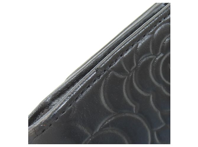 Chanel Camellia Long Wallet Schwarz - Ansicht 18
