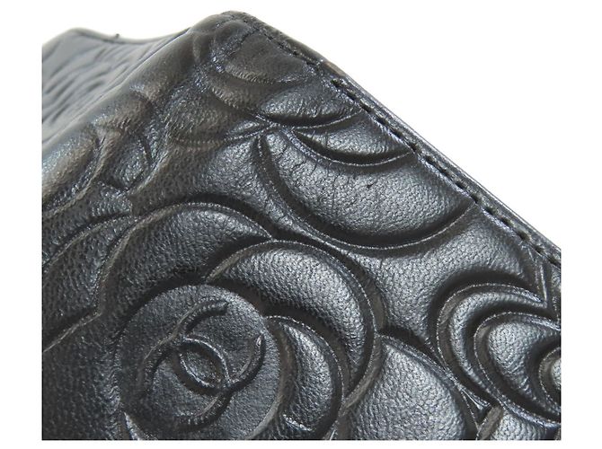 Chanel Camellia Long Wallet Schwarz - Ansicht 19