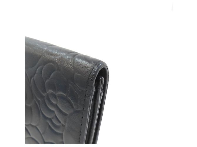 Chanel Camellia Long Wallet Schwarz - Ansicht 22