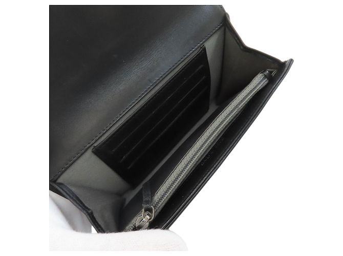 Chanel Camellia Long Wallet Schwarz - Ansicht 5