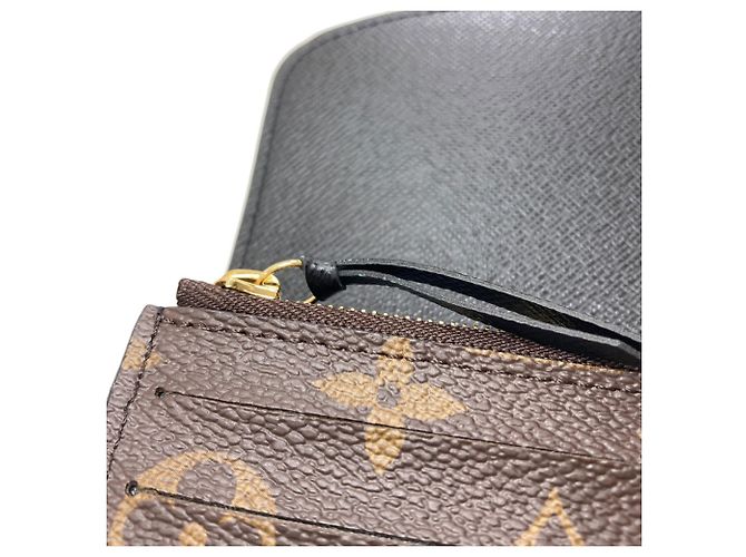 Carteira longa Emilie Louis Vuitton Marrom Monograma - vista 10