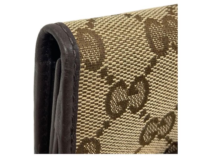 Gucci Brown Canvas Tri-fold Wallet - view 18