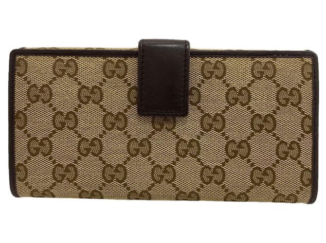 Gucci Brown Canvas Tri-fold Wallet - view 2