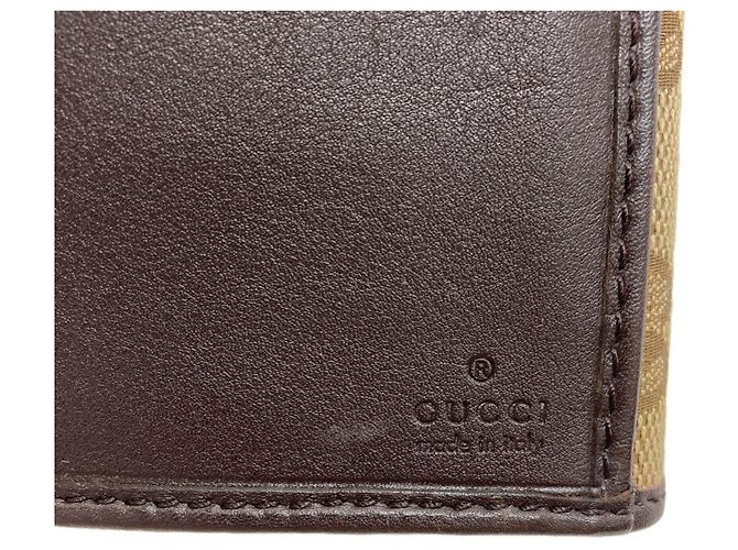 Gucci Brown Canvas Tri-fold Wallet - view 7