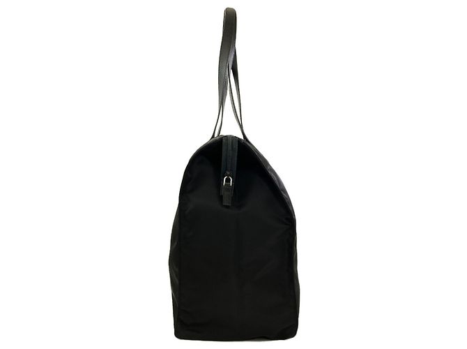 Borsa Tote Prada 1BG132 Logo Hardware Nero - vista 3