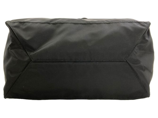 Borsa Tote Prada 1BG132 Logo Hardware Nero - vista 4
