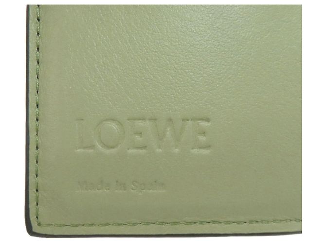 Loewe Anagram Trifold Wallet Grün - Ansicht 7
