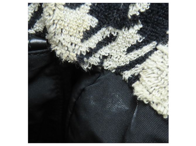 Borsa 2 Way Miu Miu Nero Bianco - vista 11