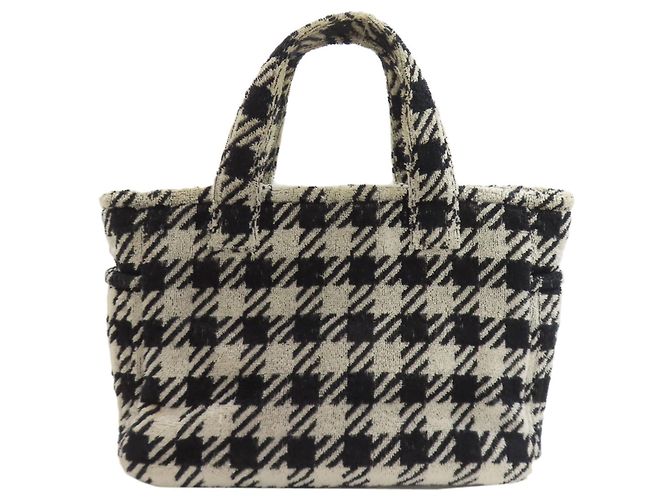 Borsa 2 Way Miu Miu Nero Bianco - vista 2