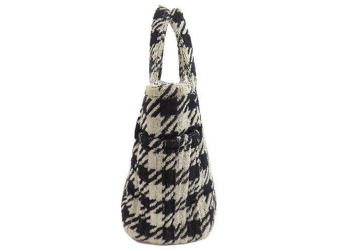 Borsa 2 Way Miu Miu Nero Bianco - vista 3