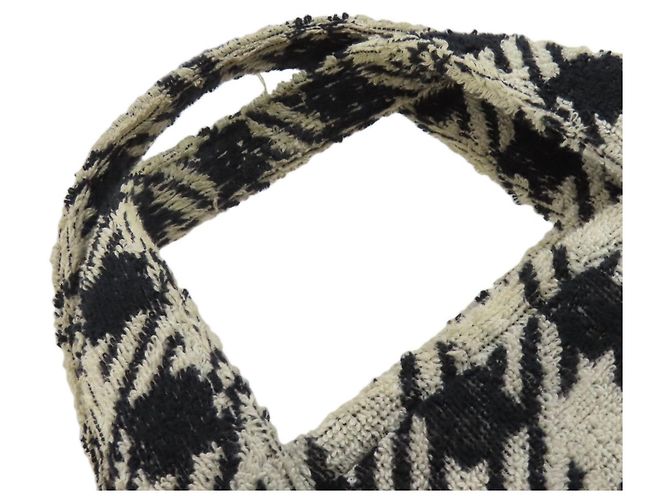 Borsa 2 Way Miu Miu Nero Bianco - vista 8