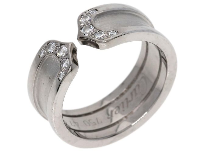 Cartier C2 Ring SM Diamant in 18K Weißgold - Ansicht 2