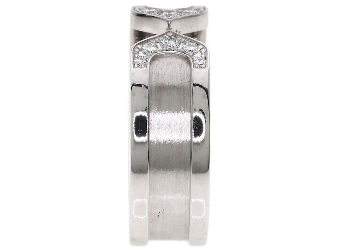 Anello Cartier C2 Diamond Band in oro bianco 18K - vista 10